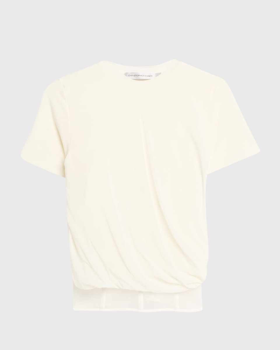 Coiled Jersey Corset Tee